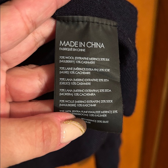 Men's Navy Sweater Club Monaco size small - Picture 4 of 9